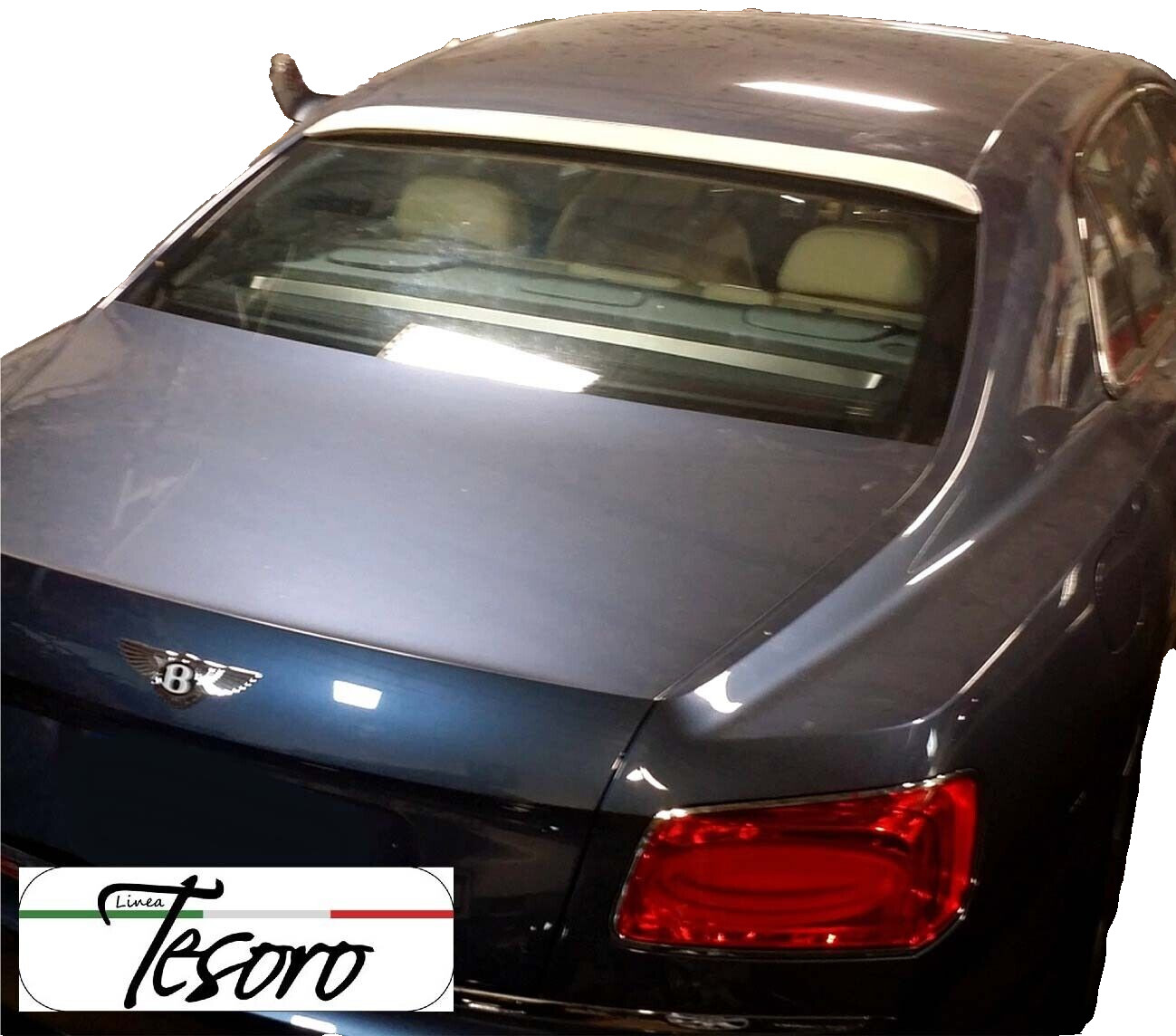 Bentley Continental Spur W12 Sedan  2014-19 lineaTesoro Roof Spoiler  Made  USA