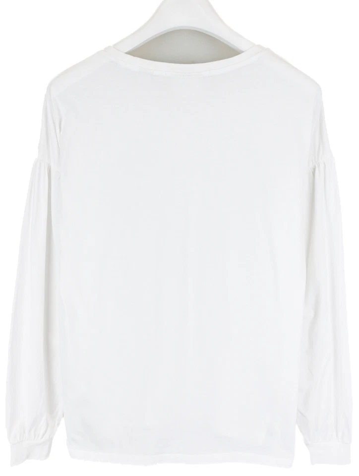 Sudadera Scotch & Soda Hombre M Manga Larga Talla Grande Más Larga En La Espalda Blanca Foto 2 de 4