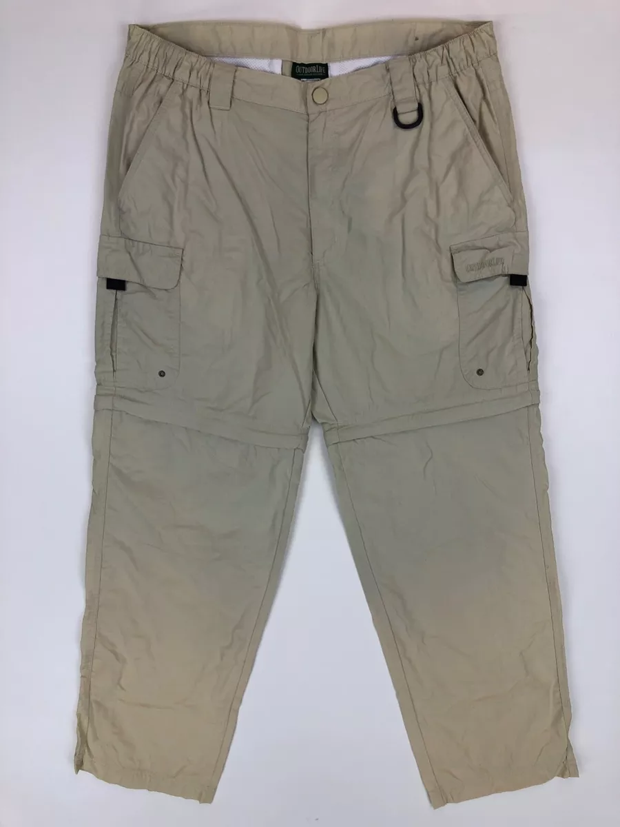 Outdoor Life Convertible Pants Men's 36 Cargo Outdoor Hiking