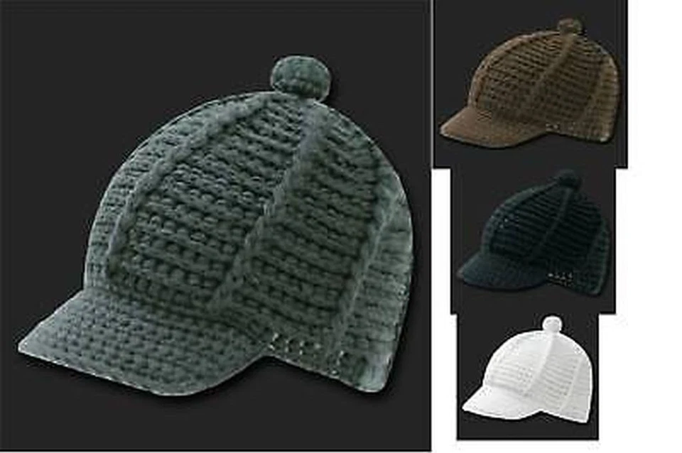 EMECO Reggae Cap STRICK MÜTZE MIT SCHILD 624mix