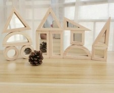 Wooden Rainbow Stacking Blocks Creative Colorful Toys Set For Kids For Ages 2 