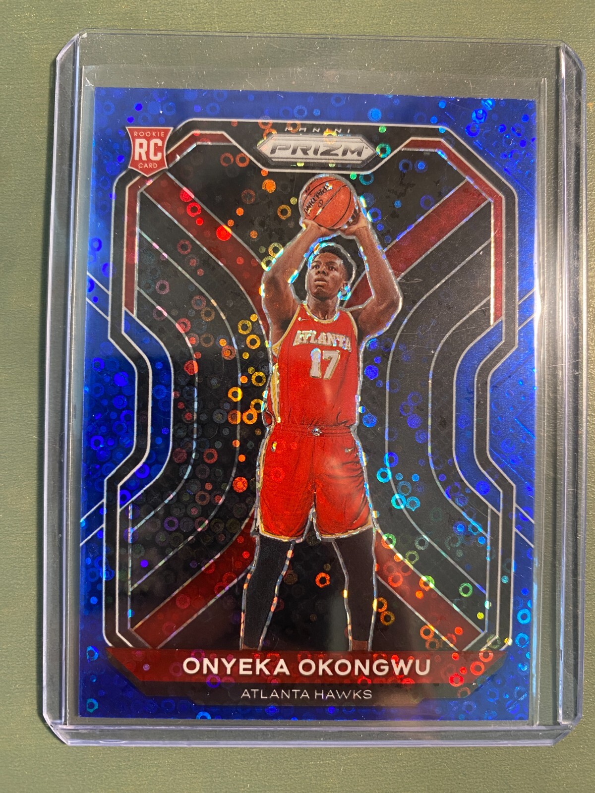 2020-21 Panini Prizm Onyeka Okongwu RC Rookie #164/175 Blue Fast Break Hawks 260