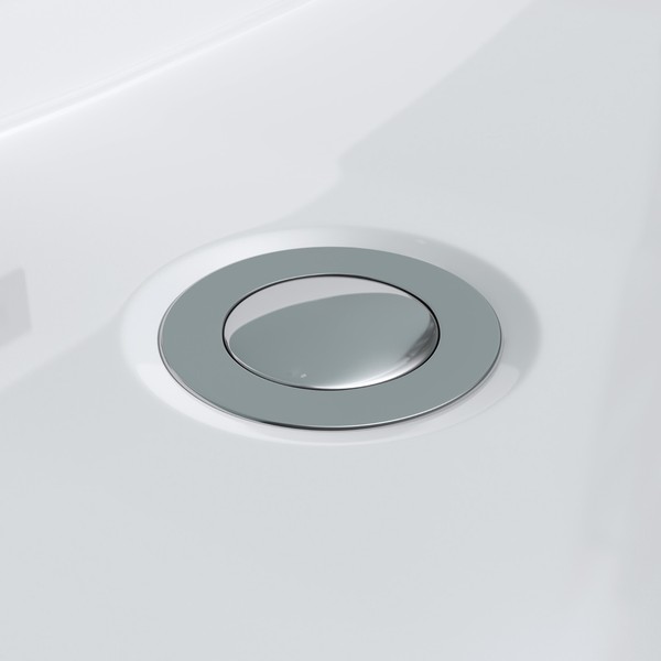 Design ÜBerlauf Ablaufgarnitur Push-Open Pop-Up-Ventil Abfluss Chrom Puop02-image
