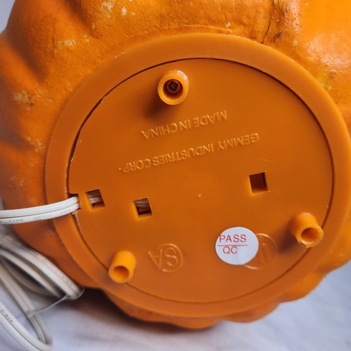 Gemmy Industries Pumpkin Jack O Lantern Foam Mold 8" Light Up Halloween Corded - Picture 8 of 18