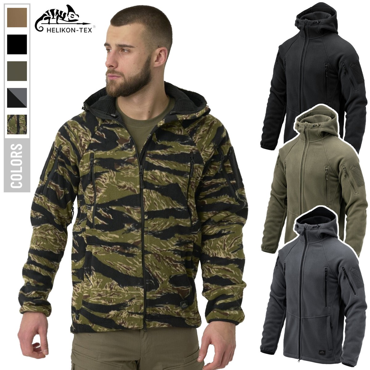 Fleece Patriot Mk2 Hybrid Winter Jacket Helikon-Tex Military