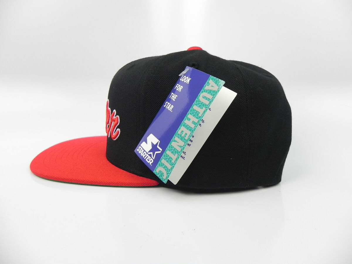 STARTER DOUBLE LINE SCRIPT 2-TONE BLACK/RED FASHION STYLE
