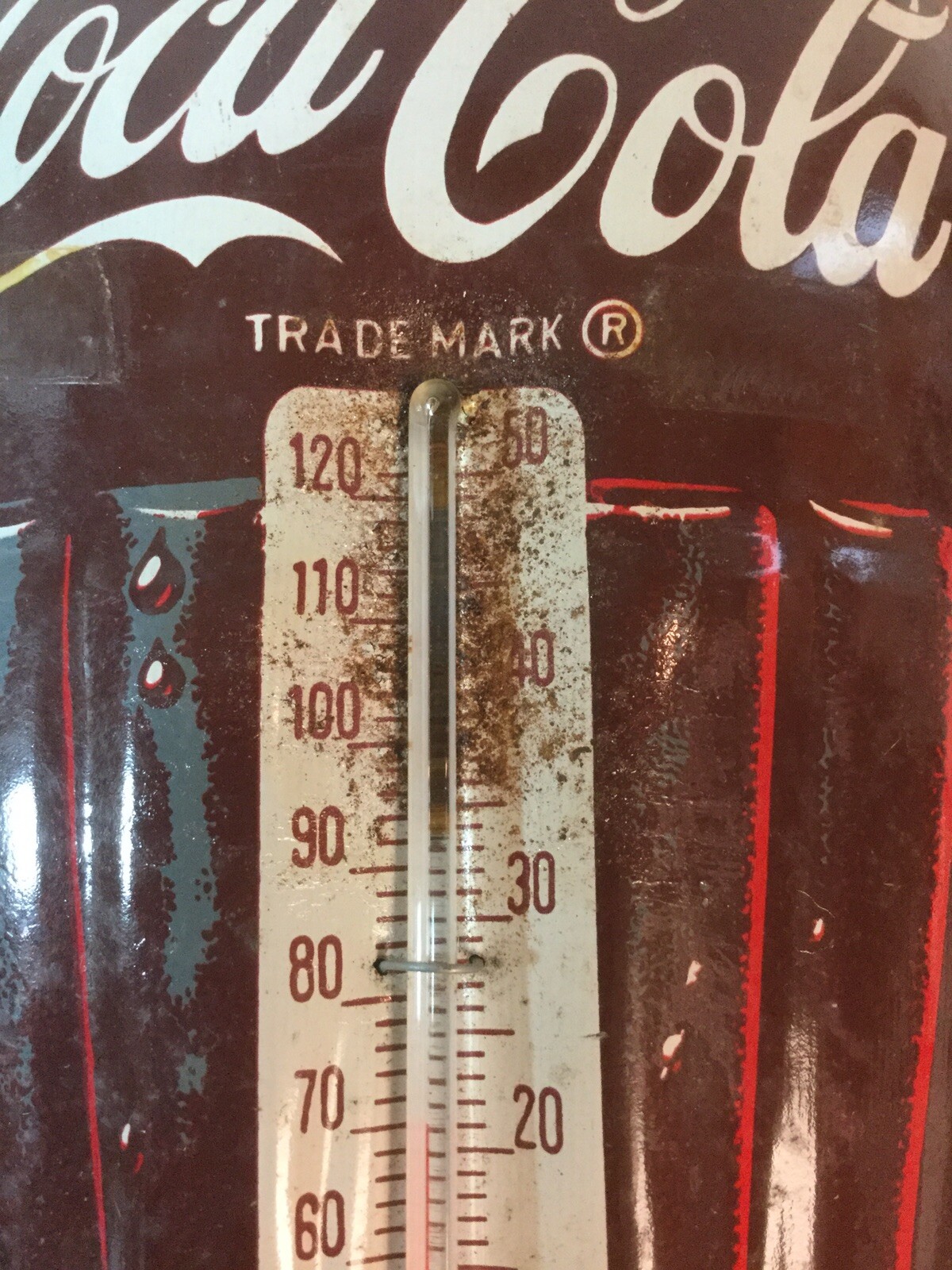 Vintage Metal CocaCola Thermometer eBay