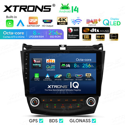 Qualcomm 665 Android 14 Radio for Honda Accord 2003-2007 8GB 256GB HDMI GPS DSP