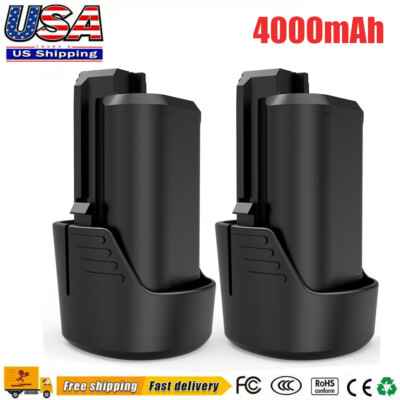 2X 12V 4.0Ah Replace For Bosch BAT411 10.8V Lithium-Ion Battery PS50B PS70-2A