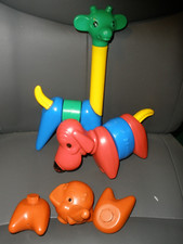 Vintage Lot of Tupperware Tuppertoys Animals Zoo It Yourself 14 Pcs