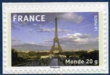 TIMBRE FRANCE AUTOADHESIF 2010 N° 0335a NEUF ** TOUR EIFFEL 20 grs - Monde 