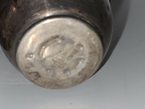 Sterling Silver salt Duchin Creation 4 1/4" Pepper Shakers Weighted glass lined - Picture 6 of 7