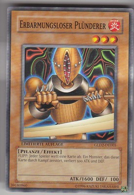 YU-GI-OH Erbarmungsloser Plünderer Common GLD2-DE005