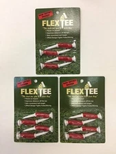 Flex Tees Offset Driver Golf Tees, 3-Pack Special, 12-tees, NEW