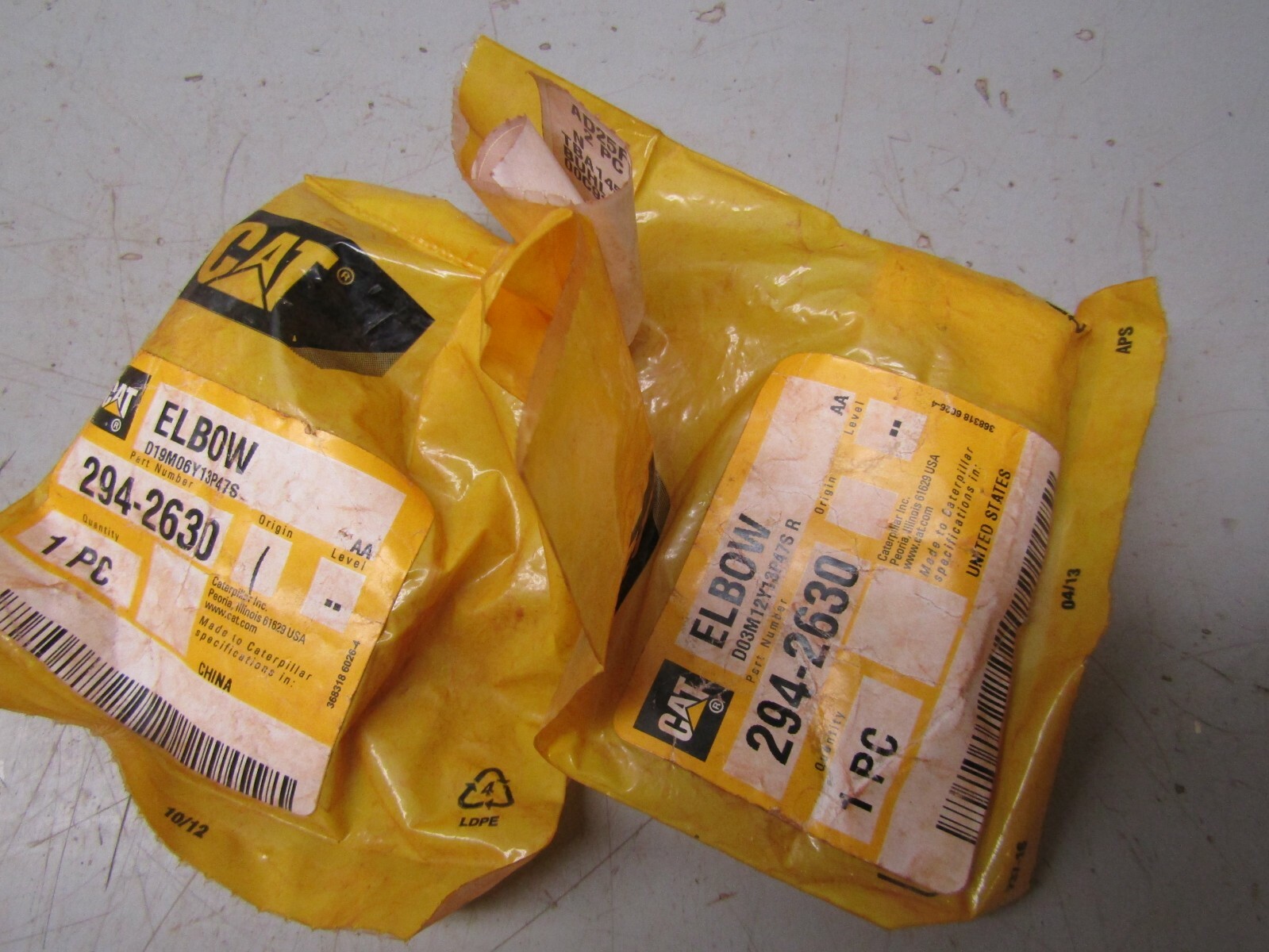 Caterpillar 294-2630 Elbow Lot of 2! | eBay