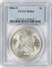 1884-O $1 Morgan Dollar PCGS MS64