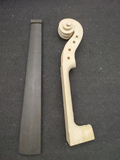 4/4 Maple wood Student Violin Neck Head  Violin Ebony Fingerboard