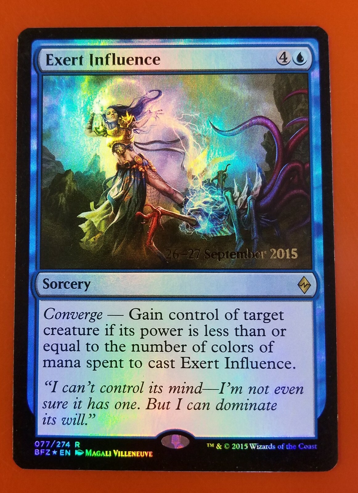 1x Exert Influence | FOIL Prerelease | Battle for Zendikar | MTG Magic Cards