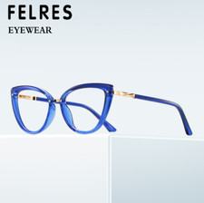 Women TR90 Cat Eye Blue Light Blocking Eyeglasses Clear Lens Glasses Frames New