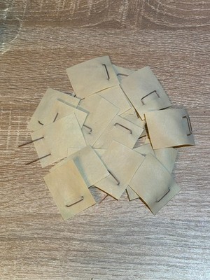 25 Stück Okulations-Schnellverschluss, Okulette, 40 x 32 x 0,40 mm, veredeln
