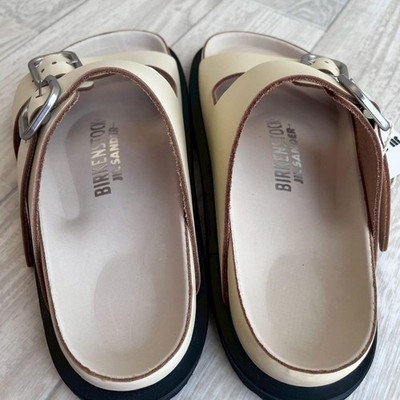 Jil Sander x Birkenstock Arizona Sandals Cream size EU37 New | eBay