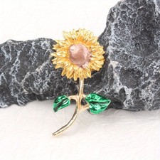1pc Sunflower Brooch - Friend Gift, Fits Dresses, Galas & Parties