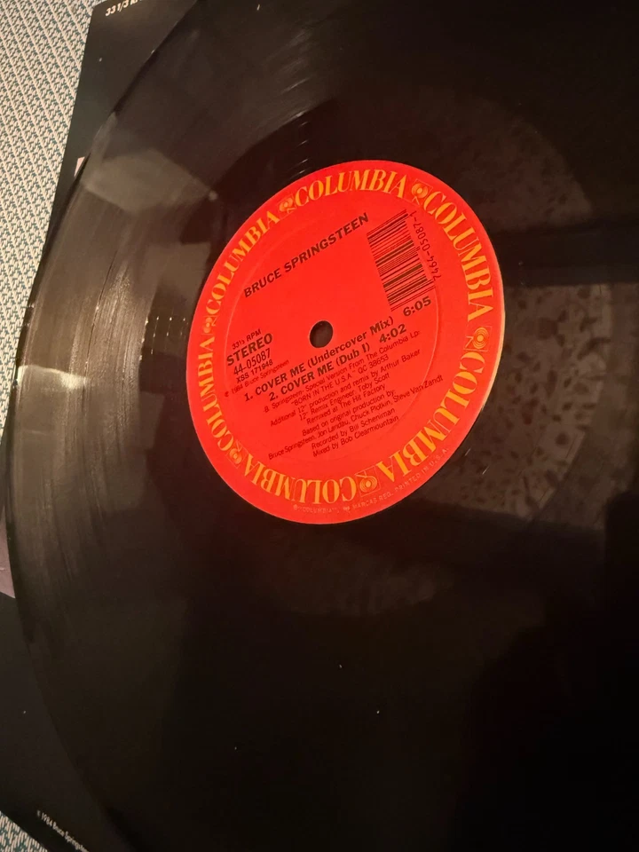 Bruce Springsteen Cover Me 12" Single 1984 with Remixes - 44-05087 - Ex Vinyl - Image 3 of 3