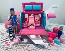 Barbie bambola DREAM PLANE rosa con set 36 pezzi