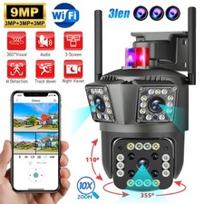 Camaras De Seguridad Wifi Exterior 4K HD Inalambrica Con Vision Nocturna Video