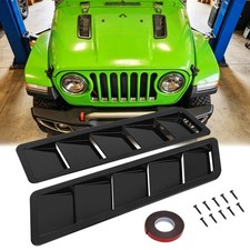 For Jeep Wrangler Jk Hood Vent Louver Scoop Cover Air Flow Intake Cooling Panel For Jeep Wrangler Jk Hood Vent Louver Scoop Cover Air Flow Intake Cooling Panel