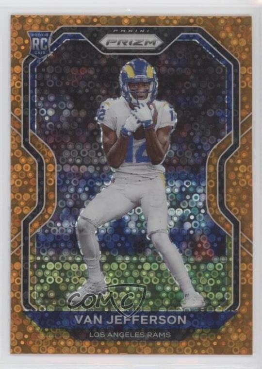 2020 Panini Prizm Rookie Orange Disco Prizm Van Jefferson #377 0g27