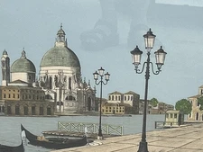 Original Art Lithograph San Marcos signed Denis Paul Noyer 269/375 Certified