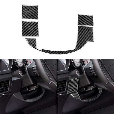 Real Carbon Fiber Steering Wheel Side Panel Cover Trim For Dodge Caliber 07-2009
