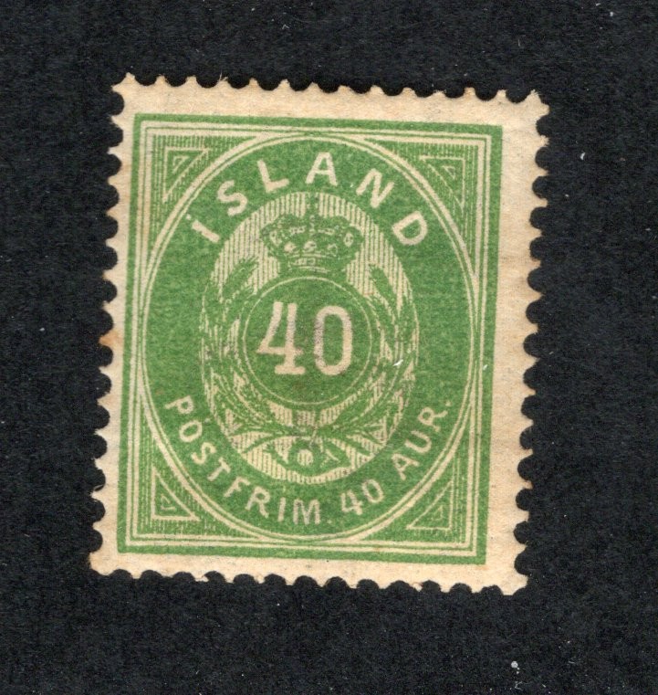 Iceland - Sc# 14 MH (toned gum)        /        Lot 0726287