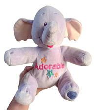 Disney Pooh Embroidered ADORABLE Purple Heffalump Expressions LUMPY 11" Plush