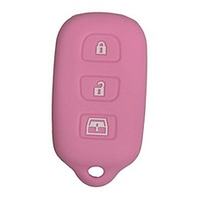 Key Fob Cover for Corolla Camry: 4 Buttons Remote Case Protector Pink
