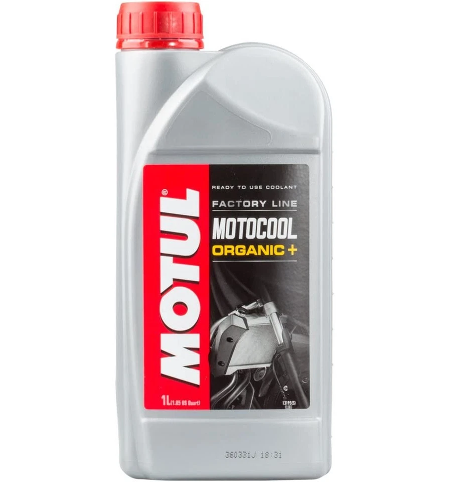 Liquide refroidissement rouge pour moto Motul Motocool Factory line Organic 1L