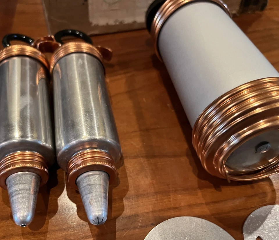 Vintage Aluminum Mirro Cookie Pastry Press + 2 Icing Decorators 21 Discs/Tips - Image 3 of 4