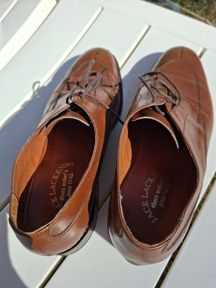 Jack Lackerby Derby Homme Cuir Marron T42,5 – Fabrication artisanale - Photo 1/4