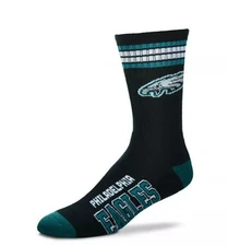 Philadelphia Eagles Men's Crew Socks Medium Size 5 to 10 Super Bowl LIX Champion