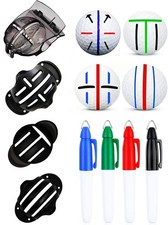 8 Pack Precision Golf Ball Marker, Upgrade Golf Accessories, 4 Golf Ball Mark...