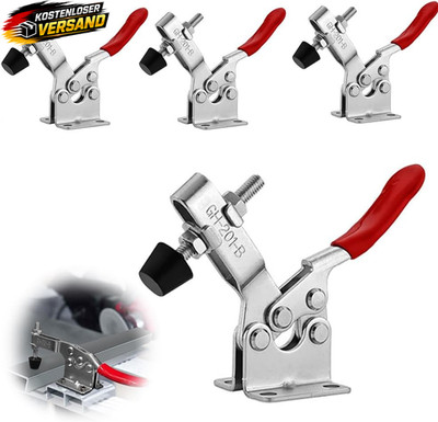 Kniehebelspanner 90kg Schnellspanner Vertikal Waagrecht für Maschinenbau 4er Set