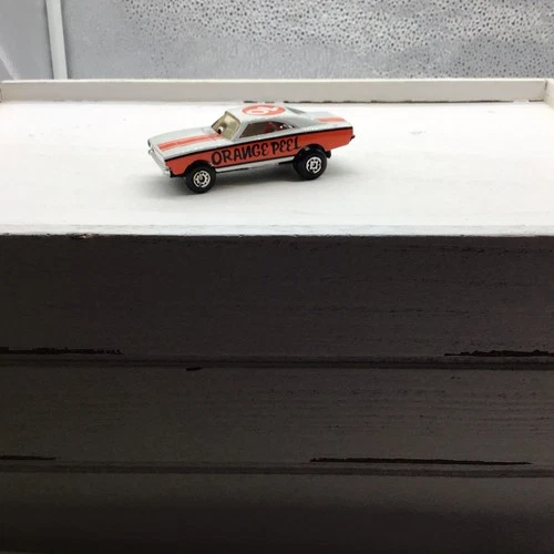 Vintage Matchbox 1971 Dodge Charger "Orange Peel" #74 Mopar Muscle Car Dragster