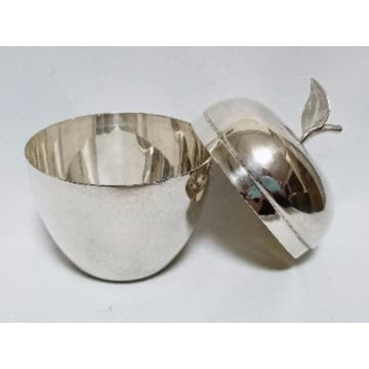 Rare Tiffany Vintage Apple Motif Silver Plated Jewelry Case Decorative ...