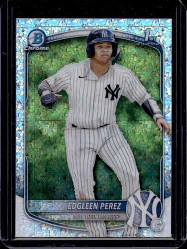 2025 Bowman Edgleen Perez Chrome Mini Diamonds Refractor 1st #BCP-80