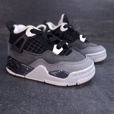 Nike Air Jordan 4 Retro TD Sz 4C Toddler White Thunder Black FV4538-002