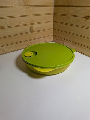 Tupperware 3 Compartment,Large 10'' Divided Vented Microwavable Container.