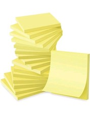 (16 Pack) Sticky Notes 3x3 in, Yellow, Sticky Pads, Recyclable, Self-Stick Pads,