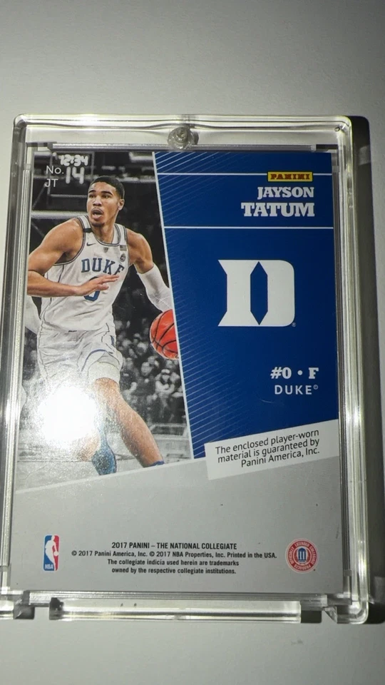 2017 Panini National Convention - Relics Jayson Tatum #JT Rapture /49 (MEM, RC) - Image 2 of 2