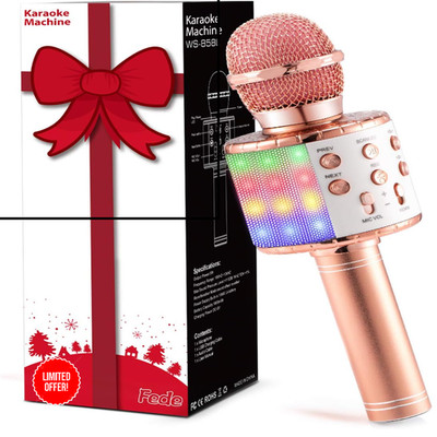 Karaoke Mikrofon Bluetooth 3in1 Lautsprecher Stimmenwechsel Echo Effekt